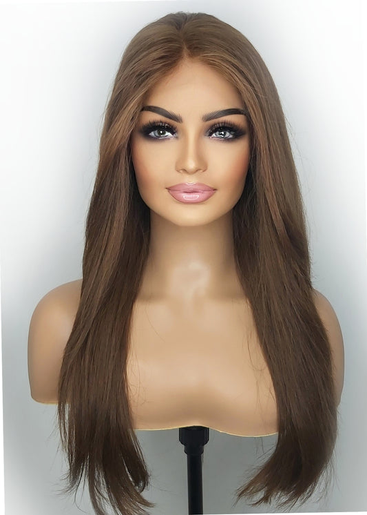 Karen Wig - 25" - Light Brown - 250% Density