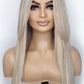 Loretta Wig - 22" - Ash Blonde with Dark Roots