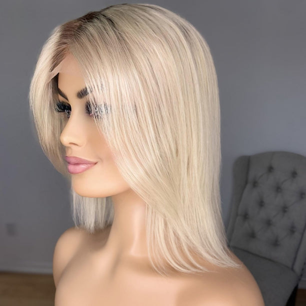 Olivia Wig - 14" - Blonde with Dark Roots