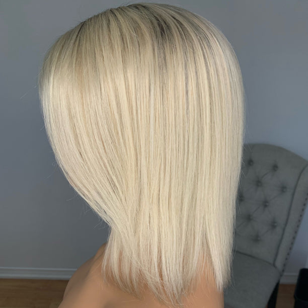 Olivia Wig - 14" - Blonde with Dark Roots